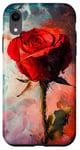 Coque pour iPhone XR Rose Art abstrait Rose Art Floral Artistique Fleur