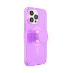 PopSockets: PopCase PlantCore pour MagSafe - Coque à base de plantes pour iPhone 14 Pro Max avec un Support et Poignée PopGrip Slide Repositionnable avec Top interchangeable - Pink Opalescent