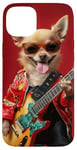 iPhone 15 Plus Chihuahua Dog lovers Rock music Cute pets Pet Fun Case