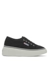 2287 Bubble Line Flatform Canvas Trainers