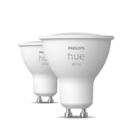 Philips Hue - Hue White 6W Bluetooth GU10 Pære 2 pcs. Hue