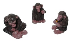 Monkey Figurine, set of 3