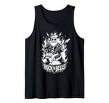 Rock The Bells Christmas Rocker Santa Metalhead Guitarist Tank Top