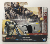 Hasbro Transformers The Last Knight Turbo Changers Cogman Packaging has Creases