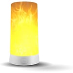 Einemgeld - Lampe Effet Flamme, Lampes led Effet Flamme avec Télécommande, Rechargeables usb, Lumières Bougie led Effet Flamme pour Fête, Pièce, Faux