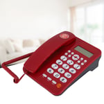 Red Desk Phone Home Business Landline Wired Telephone Caller ID Fixed Landli Hot