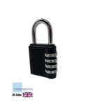 Combination Padlock 4 Digit Code Number Security Locker Luggage Bag Gate Shed