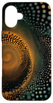 iPhone 16 Plus Enchanting Spiral Dot Art Designs Case