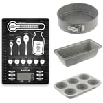 Salter Digital Kitchen Scales, Baking Pan, Springform Pan and 6 Cup Muffin Tray