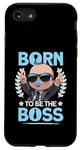 Coque pour iPhone SE (2020) / 7 / 8 Baby Boss « Born To Be The Boss » Like A Boss Kids