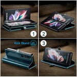 Samsung Galaxy Z Fold 3 Wallet Soft Pu -nahkakotelolle