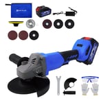 Electric Angle Grinder Cutting Grinding Sanding Power Tool Disc Cutting Battery