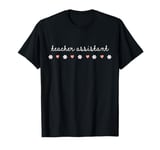 School Teacher Assistant Valentines Day Daisy Flowers Hearts T-Shirt