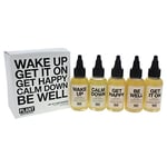 Travel Size Organic Body Washes Set by Plant Apothecary for Unisex - 5 x 2.3 oz Wake Up, Get Happy, Be Well, Get It On, Calm Down