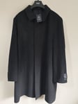 RRP £179 MENS M&S ITALIAN SARTORIAL SIZE 4XL GREY CASHMERE WOOL COAT OVERCOAT