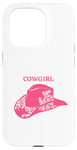 iPhone 15 Pro Pink Cowgirl Hat for Cowgirls and Rodeos Case