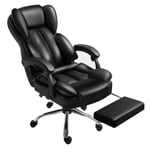 Home Accessories Office Chairs Computer Chairs Reclining Swivel Chairs Ergonomic Executive Chairs Lazy Lounge Chairs Black Reclining Chairs + Foot Pads + Nylon Feet