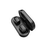 RTYU Mini TWS In Ear Wireless Bluetooth Earbuds Waterproof With Dual Mic Sport Noise Cancelling Gaming Earphone Auriculares (Color : Black T13)