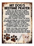 SHAWPRINT MY Dog's Bedtime Prayer Retro Style Metal TIN Sign/Plaque, Chihuahua, 4" x 3" Fridge Magnet