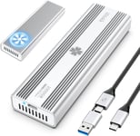 Boîtier Ssd Professionnel 40 Gbit/S M.2 Nvme Pour M1 M2 Pro/Max,Boîtier Ssd Externe En Alliage D'Aluminium Compatible Avec Thunderbolt 3/4 Usb 3.2/3.1/3.0/Type C,Prend En Charge Jusqu'À 8 To