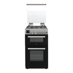 Hostess DOG50L - Silver 50cm wide - 4 Zone Gas Double Oven - A+ energy