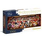 Clementoni - Puzzle panorama Disney Orchestra - 1000 pièces - Fabriqué en Italie