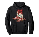 Retro Cowgirl Boots Coquette Bow Western Howdy Christmas Pullover Hoodie