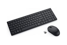 Dell Silent Keyboard and Mouse KM555 - sats med tangentbord och mus - QWERTZ - tysk - svart Inmatningsenhet