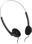 Arko, Casque Filaire pour PC, Smartphone, Mac, Tablette, Universel Stéréo, Arceau Réglable, Ultra Léger et Confortable, Prise Jack Gold 3,5 mm, Ergonomique, Câble 1.10 Mètres - Noir