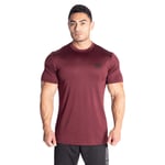 Better Bodies Essex Stripe Tee Maroon Melange Xxl