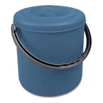 Stefanplast Eureka Poubelle avec Couvercle 15 Litres Bleu 20163-Stefanplast