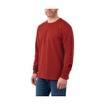 Carhartt Sleeve logo T-shirt L/S - CHILI PEPPER HEATHER - XL