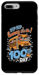 Coque pour iPhone 7 Plus/8 Plus 100 Days of School Bus Driver Kids Teacher Hooray 100