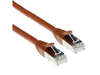 Act Brown 0.50 Meter Sftp Cat6a Patch Cable Snagless With Rj45 Connectors