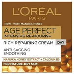 3 x L'Oreal Paris Age Perfect With Manuka Honey Rich Repairing Day Cream 50ml