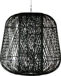 Moza, Pendel lampe, sort, H100x100x100 cm, bambus