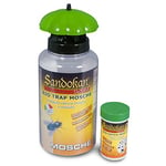 Sandokan Bio Piège à Mouches et Insectes avec Attractif, réutilisable pour Une Utilisation en extérieur