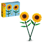 LEGO Creator Sunflowers, Artificial Flowers Building Kit for Kids Aged 8+, Displ