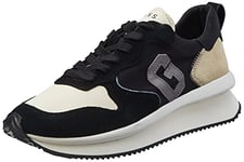 Guess Homme Made Chaussure de Piste d'athltisme, Black Cream, 45 EU