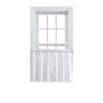 Ellis Rideau Stacey 56-by-45 sur Mesure Tier Paire Rideaux, Blanc