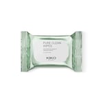 KIKO Milano Pure Clean Wipes Mini, Lingettes Démaquillantes Visage, Contour Des Yeux Et Lèvres Au Format Mini