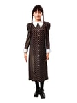 Girls Wednesday Addams Dress Costume Halloween Creepy Spooky Fancy Dress Party