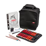 Derwent Carry-all Bag, Black, Accessories Ideal for Sketching and Drawing, Professional Quality Artist Bag, Includes Derwent Pencil Case, 2306220