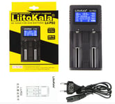 VeitoKala Lii-PD2 LII-PD4 Lii-S8 Dock batterie Chargeur pour 18650 26650 21700 18350 AA AAA 3.7V/3.2V/1.2V lithium Nilaissée batteries - Type PD2 EU