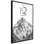 Plakat - K2 - 30 x 45 cm - Sort ramme