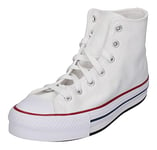 CONVERSE Chuck Taylor All Star EVA Lift Canvas Platform Sneaker, Blanc, 37.5 EU