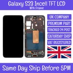 Samsung Galaxy S23 5G SM-S911 Incell TFT LCD Screen Display Digitizer +Frame