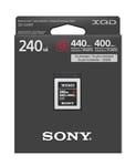 Sony 240GB (256GB pre format) 5x TOUGH XQD Flash Memory Card - High Speed G Series (Read 440MB/s and Write 400MB/s) - QDG250F