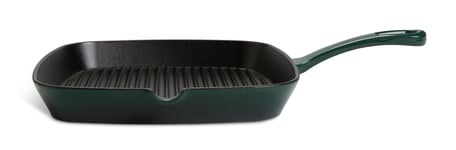 Habitat 23cm Cast Iron Griddle Pan - Green