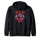 England Knight & Horse St George's Day George Dragon Outfit Zip Hoodie